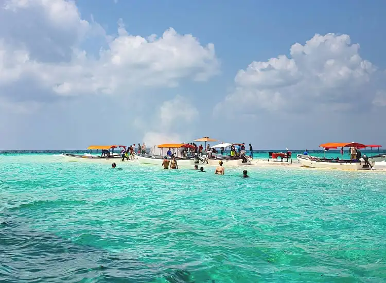 Zanzibar Island White Sand Beaches and Turquoise Indian Ocean Waters in Nungwi Tanzania
